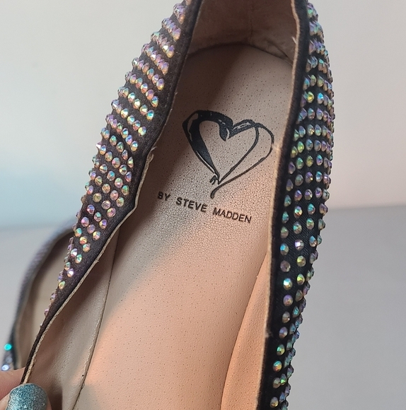 Steve Madden Rhinestone Flats - Picture 2 of 6